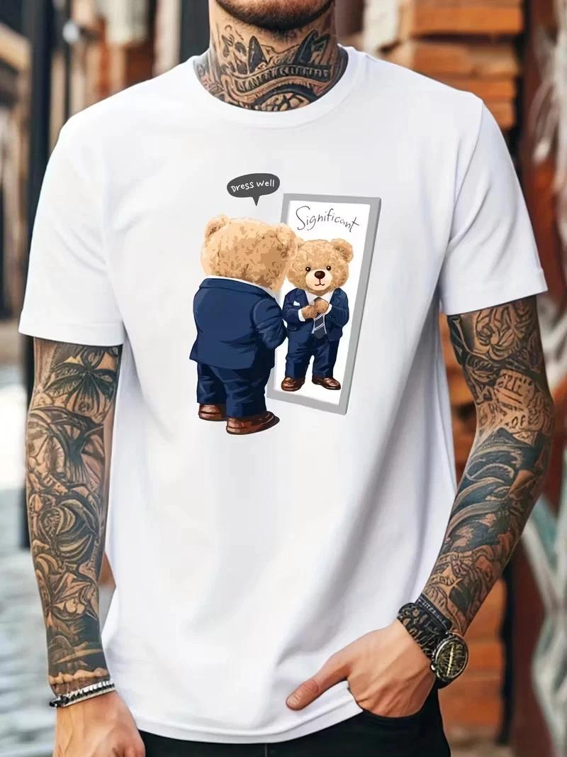 Casual Short Trendy Sport T-Shirt Crew Neck Summer Top T- Shirt S-4XL XXXXL