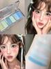 Summer Ice Is Blue and Green! Cool Series Eye Shadow Plate 2025 New Arrival Matte Shimmer Thin and Glittering Earth Color Eye Makeup for Women