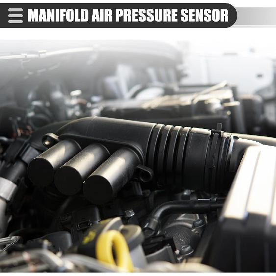 Motoforti MAP Manifold Air Pressure Sensor, Manifold Absolute Pressure Sensor Replacement, for Chevrolet Cavalier 2.2L 1998-2005, Plastic,