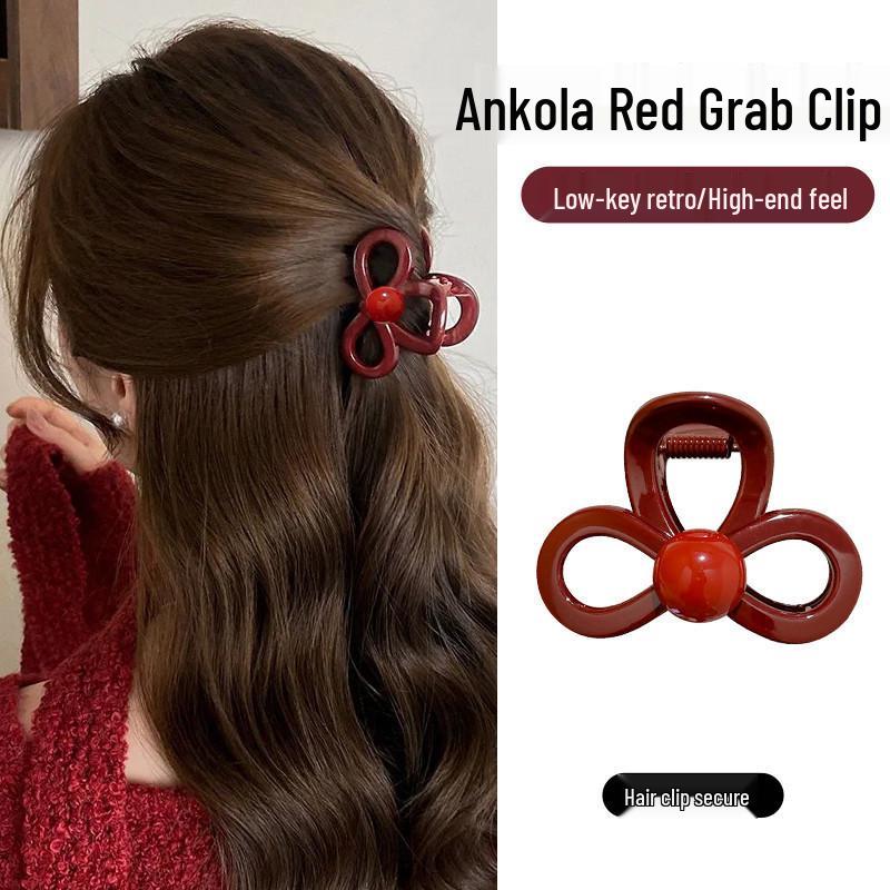 Elegant Large Hair Claw Clip for Thick Hair - High-End Korean Updo Shark Clip