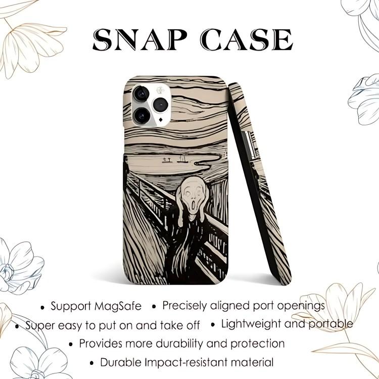 Abstract art print Phone Case for iPhone 17 17e 16e 16 15 14 13 12 11 X XS XR XSMAX 7 8 Air Pro Max Plus Double-layer Back Cover