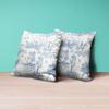Blau-Weiße Toile Kissenbezüge Vintage Französische Landhaus-Zierkissenbezüge Rustikale Kissenbezug-Dekoration Für Zuhause Sofa
