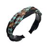 2024 New Style Women's Autumn/Winter Retro Korean Plaid Twist Non-Slip Headband