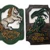XYQ Lord of The Rings The Prancing Pony and The Green Dragon Pub Signs Set, Handmade Bar Style Sign, Pub Home Office Decorative Sign, 11 X 7 Inch