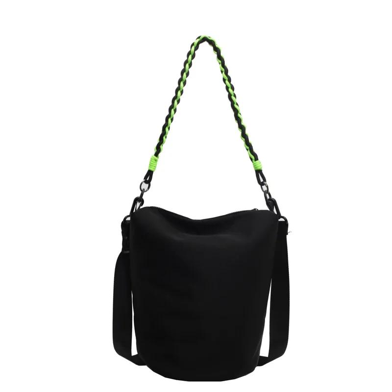 Large capacity solid crossbody casual bags with internal compartments high quality for women zipper nylon women's bags