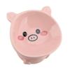 Cat Food Bowl Elevated for Dog Ceramic Cute Cartoon Animal Piggy Shape Tip Proof Home Multifunctiona