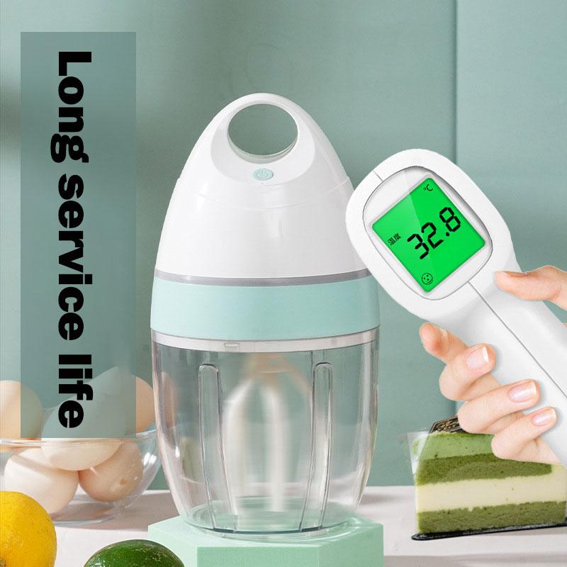 Electric Milk Frother Household Automatic Whisk Whipped Cream Mixer USB Rechargeable Food Blender Whisk Wireless Stand Mixer
