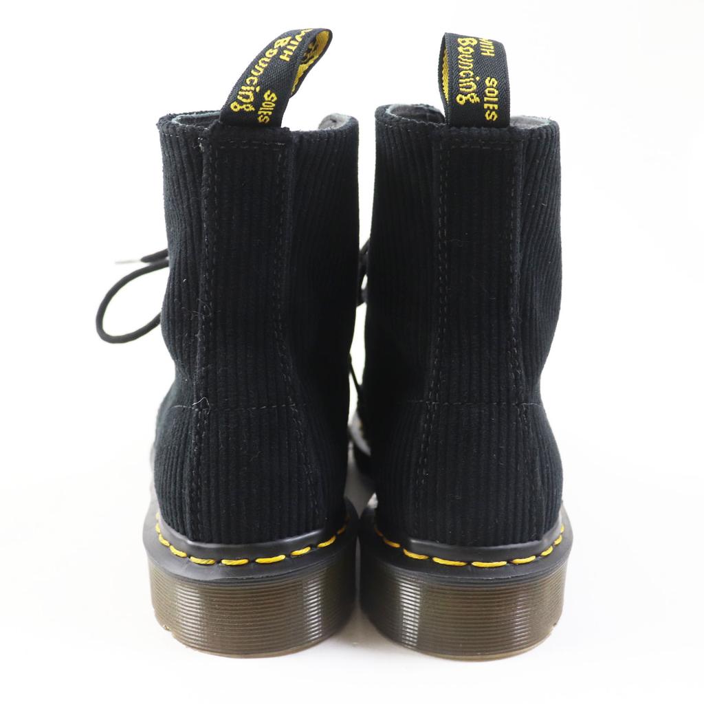 Ausgezeichnete Dr.Martens×UNDERCOVER Kurzstiefel THE 1460 REMASTERED 8-Loch Stiefel schwarz Cord Damen 4 Gebraucht