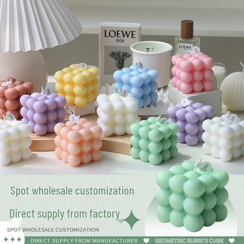 Cross-Border Magic Cube Candle Creative Ornaments - Stylish Photo Props & High-End Home Decor Accessories