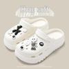 Dámské plážové pantofle s tlustou podrážkou zvyšující výšku – Protiskluzové, bez zápachu, cool design muffin-toe na léto.