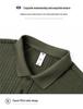 Men's Slim Fit Short Sleeve Polo Knit Shirt - Korean Style Casual Ribbed Top