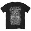 Offizielles lizenziertes Asking Alexandria Totenkopf Stapel T-Shirt Rock Metalcore