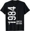 Graphic Birthday Gift Short Sleeved 40 Years Old Born In 1984 Shirt 40th Birthday Summer T-shirt Retro Vintage 1984 Tshirt