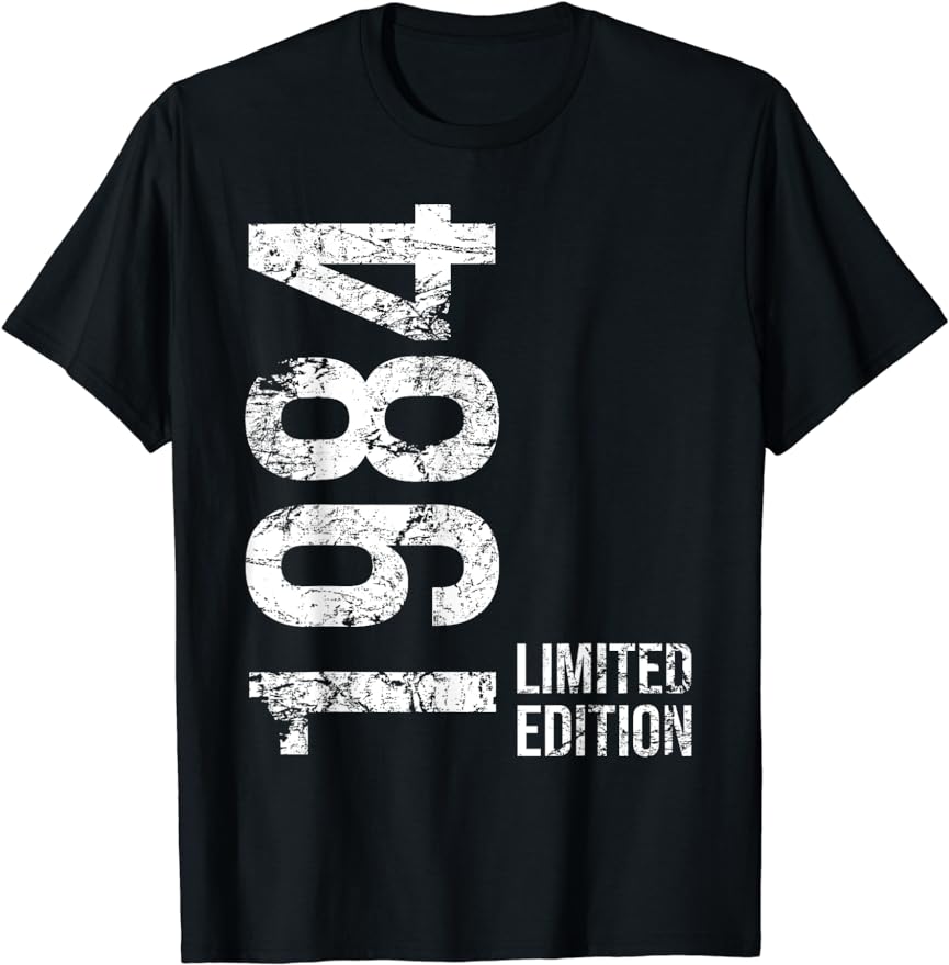 Graphic Birthday Gift Short Sleeved 40 Years Old Born In 1984 Shirt 40th Birthday Summer T-shirt Retro Vintage 1984 Tshirt