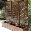 Anti-corrosion Wooden Trellis & Planter Box for Balcony Gardens
