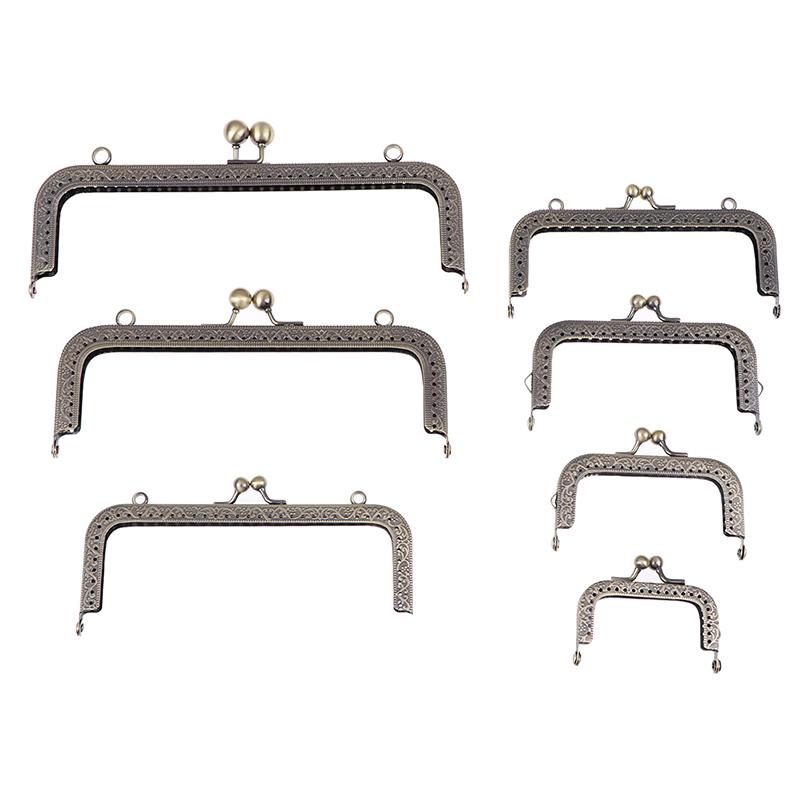 ceng-AIO Square Silver Purse Bag Metal Frame Kiss Clasp Lock Clip Bags Making DIY Craft ceng-AIO Square Silver Purse Bag Metal Frame Kiss Clasp Lock Clip Bags Making DIY Craft