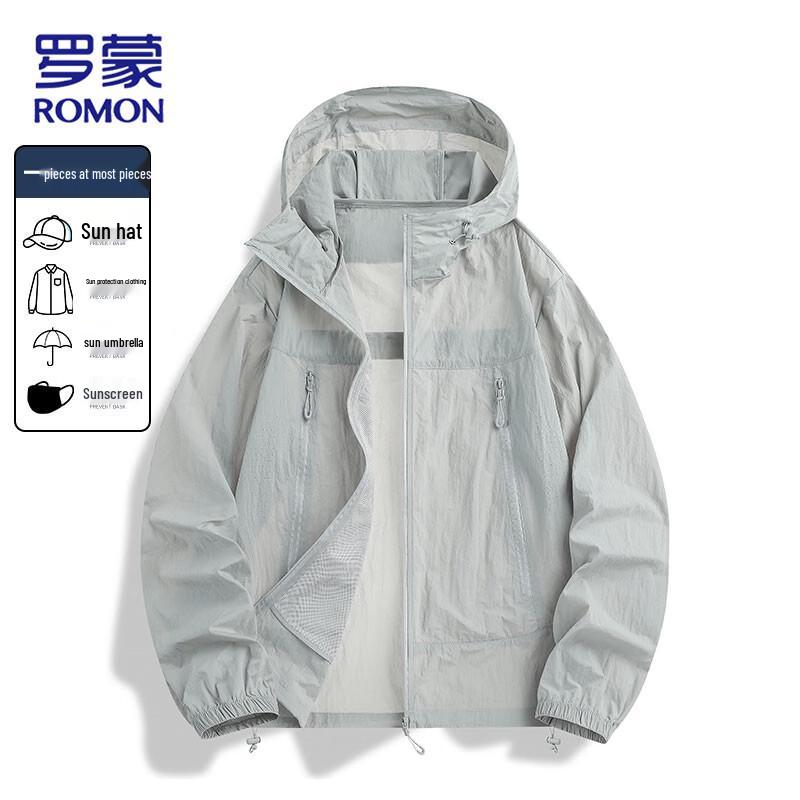 ROMON Men's Lightweight Ice Silk UV Protection Outdoor Sun Jacket