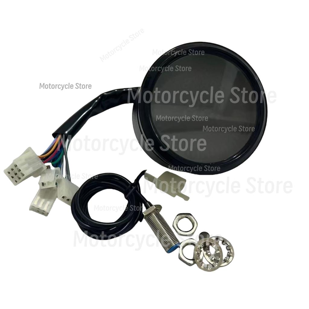 Motorcycle RPM Speed Speedometer Moto Digital Instrument Panel Voltage Meter Oil Level Gauge For Cafe Racer