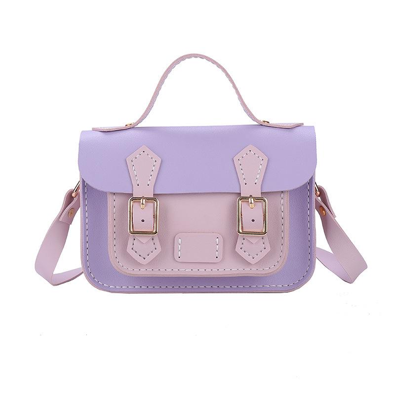 Cambridge DIY Handmade Color Block Woven Shoulder Crossbody Messenger Bag - Women's Trendy New Style