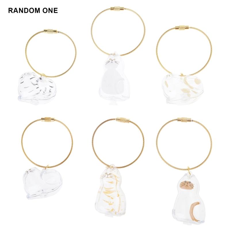 Acrylic Pet Hair Keepsakes Display Box With Rope Cats Furs Collectible Storage Container Keychain Pendant Home Decors