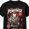 Pennywise IT Horror Clown Film Grafik Unisex T-Shirt