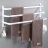 Weißer Space-Aluminium Mehrschichtiger Badezimmer-Handtuchhalter - Drei Stangen