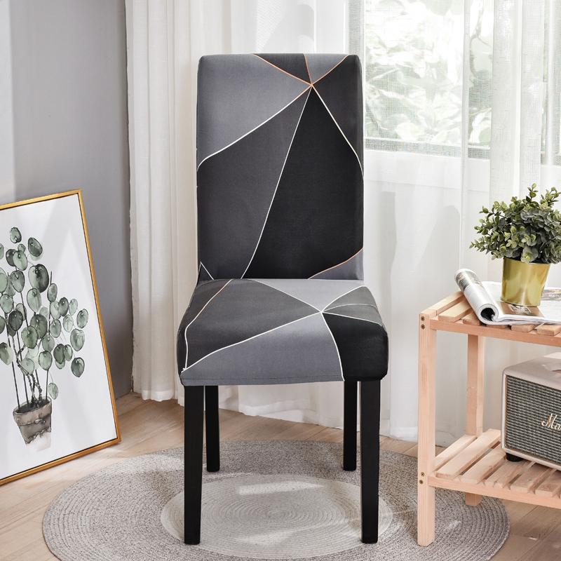 Boho-Muster bedruckter Stretch-Stuhlbezug für Esszimmer, Büro, Bankettstuhl-Schutz, elastisches Material, Sesselbezug