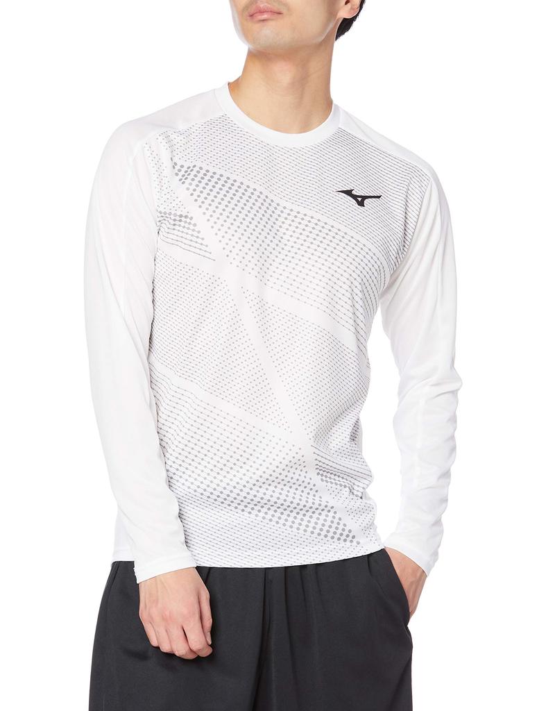 Mizuno Track Field Practice Shirt U2MA0501 Japan Size M to Japanese Size & White, (equivalent M)