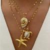 Ocean Theme Adjustable Pendant Necklace Kids Neck Jewelry Kids Fashion Neck Jewelry Perfect for Daily and Party Use