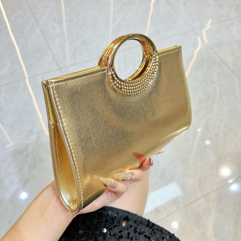 Evening Party Bag - Shiny Clutch Bag with Rhinestones, Formal Handbag for The Banquet, Dress Cross-body Bag