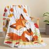 Gemütliche kleine Fuchs Flanell-Kuscheldecke - Weich, Leicht & Warm für Alle Jahreszeiten - Perfekt für Bett, Sofa, Büro, Camping