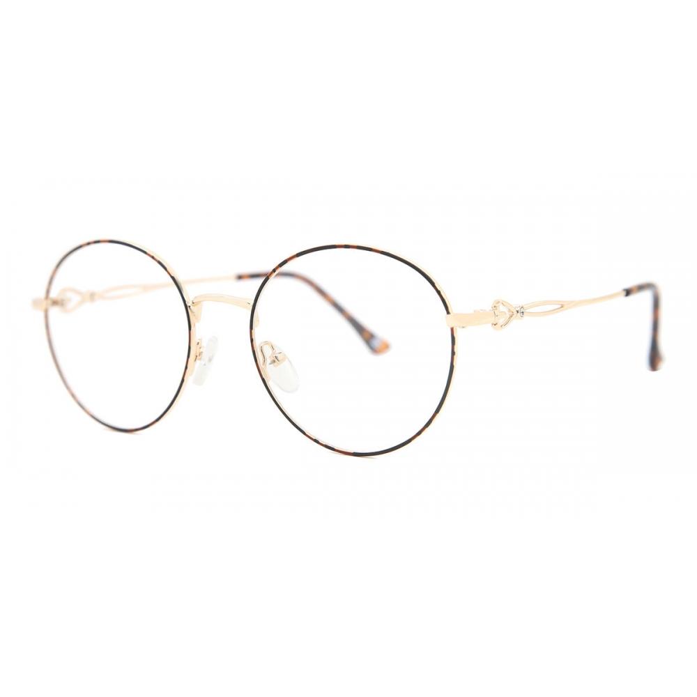 Full Rim Round Tortoise Gold Smartbuy Collection Grosmorne L120e Fashion Unisex Eyeglasses
