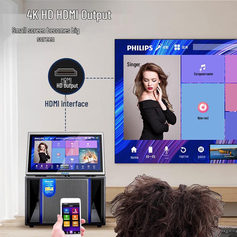 Philips SD619 Portable KTV Bluetooth Speaker System