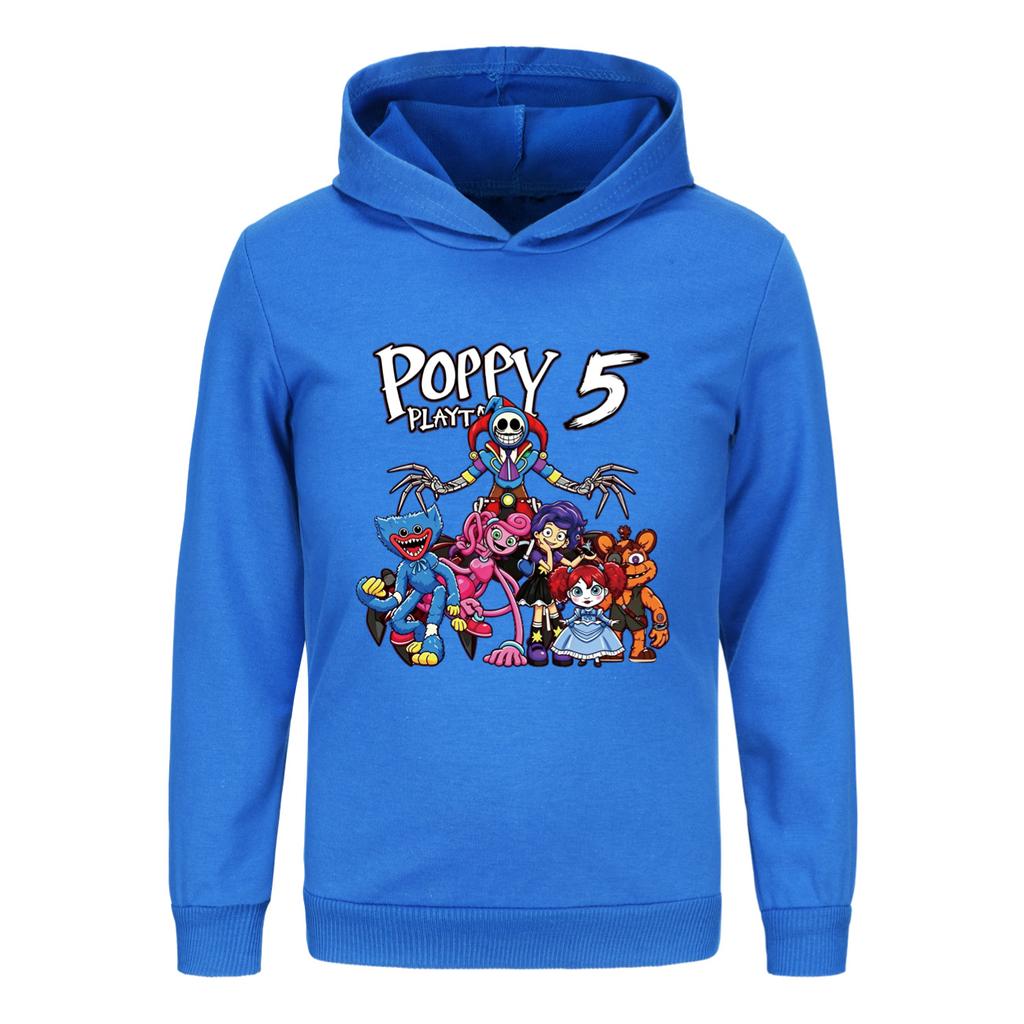 Poppy playtime children's hooded sweatshirt trousers casual sports suit 5707