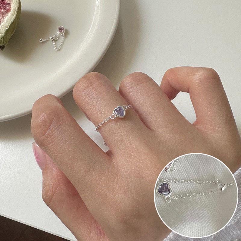 Korean S925 Silver Cross Military Flower Ring: Retro, Adjustable, Fashionable Hip-Hop Index Finger Design for Women.