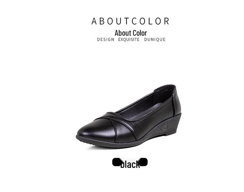 Dámská pohodlná obuv z měkké kůže, která neklouže