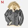 Moda męska Płaszcze z kapturem ze sztucznego futra Winter Warm Plus Velvet Gruba kurtka lokomotywa