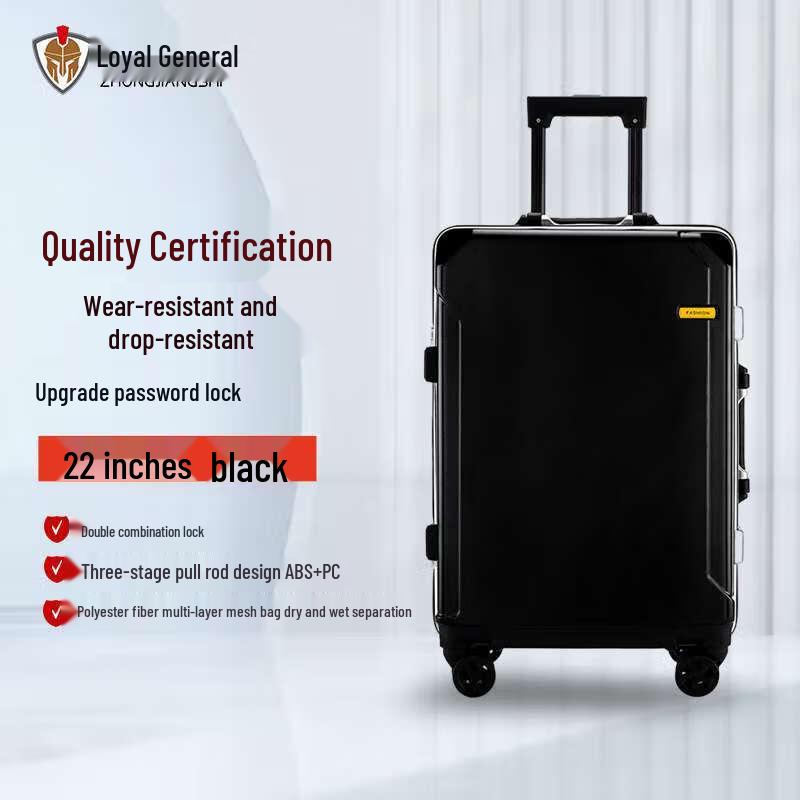 Zhong Jiang Shi 22-inch Multi-functional Carry-on Suitcase