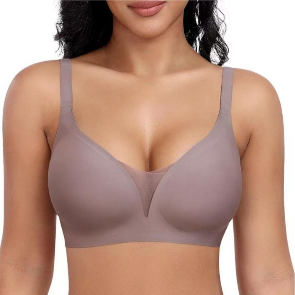 Plus Size Women Wireless Seamless Bralette Push Up Bra No Underwire Comfortable Back Support