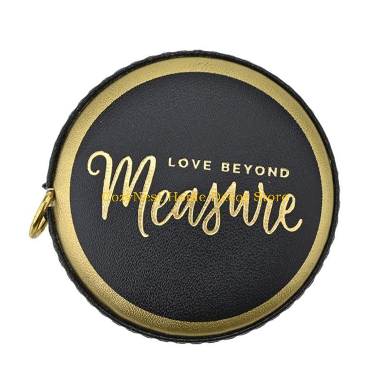 92MF Small PU Leather Tape Measure Soft Tape Measure Convenient Carry User Friendly Measure for Students & professional China Mainland