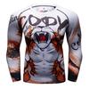 Fight Workout Mma Men'S Long Sleeve MMA Compression T-Shirt Men Boxing Rashguard Blank Bjj Rash Guard Sportswear Tees