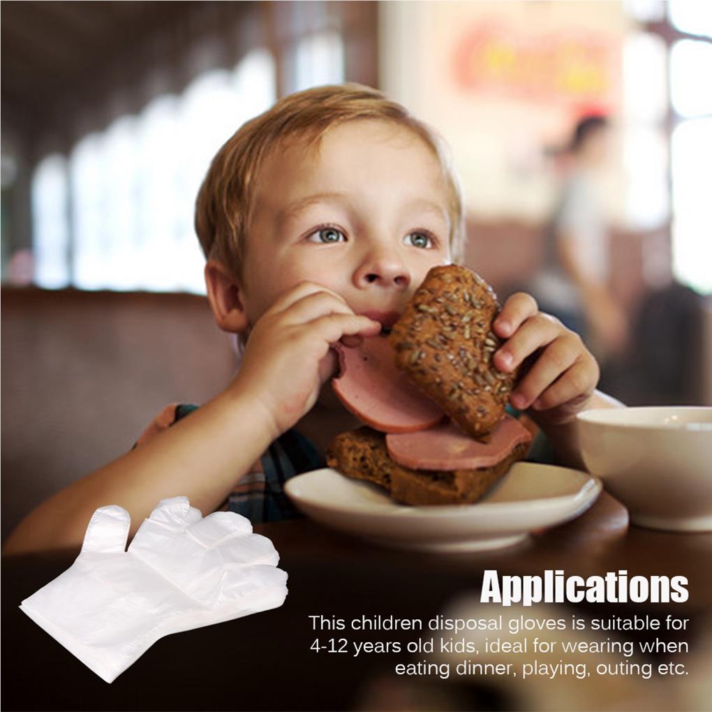 100 Stück Lebensmittel Plastikhandschuhe Multifunktional Einweg Kochhandschuh Schutz Reinigung Restaurant Obst Schönheit Outdoor