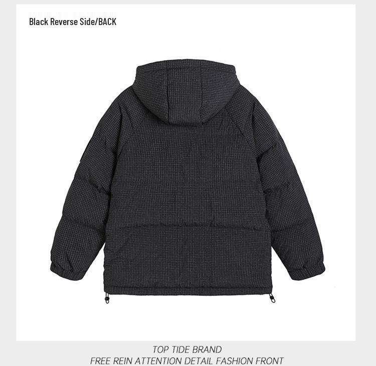 Hong Kong Style Fashionable Unisex Down Jacket - Simple, Loose, Versatile, and Warm Trendy Piece for Couples
