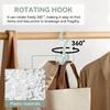 Rotating Closet Hanger with 4-Claw Hooks - Space-Saving Wall-Mounted Organizer for Ties, Handbags, Belts, Hats & Scarves