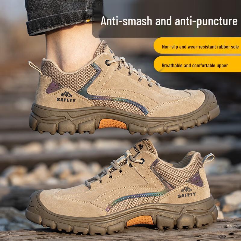 Men's Puncture-Proof Mid-Top Safety Shoes