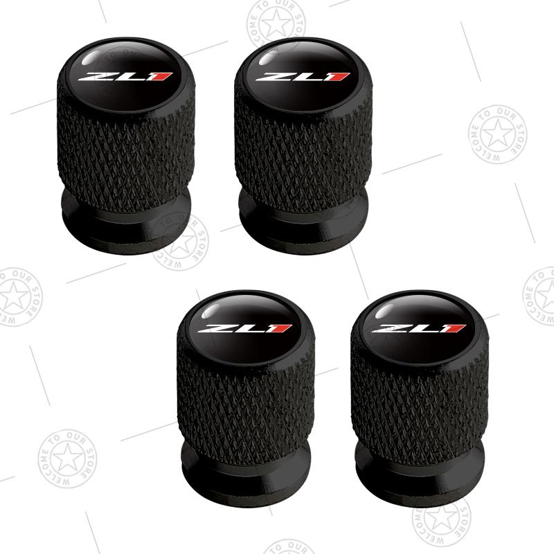 For Chevrolet Cze 4pcs ZL1 Logo Car Wheel Tire Valve Caps Air Stem Aluminum Accessories For Chevrolet Comaro Super Hornet Captiva Malibu Cruze