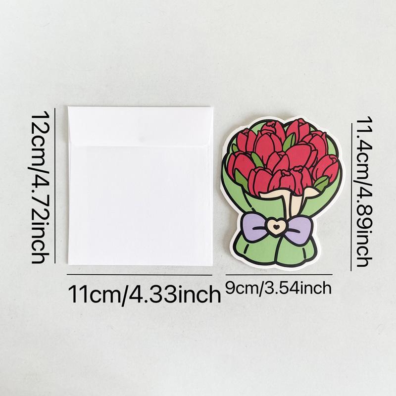 3D Retro Foldable Christmas Tree Greeting Card with Envelope - Perfect for Best Friends or Couples.