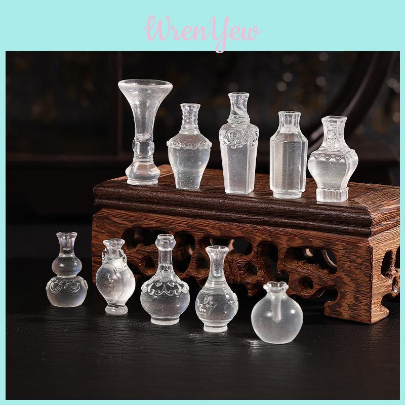 Resin Miniature Noctilucent Flower Vase For Home Decor Gift Ideas