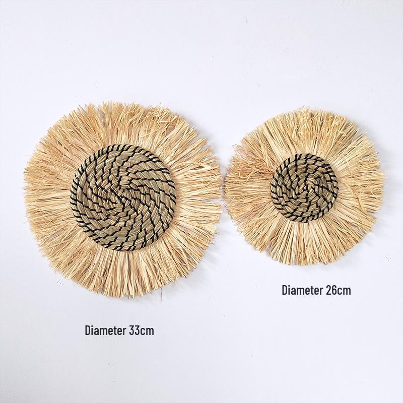 Moroccan Style Straw Woven Wall and Headboard Hanging Decoration