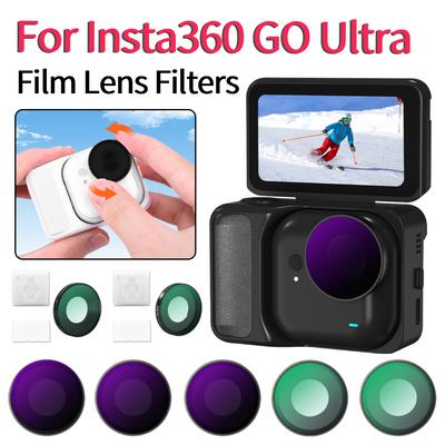 For Insta360 GO Ultra Sports Camera Lens Filter Set Lightweight UV Protection Lens Filter Aluminum Alloy Camera Accessories